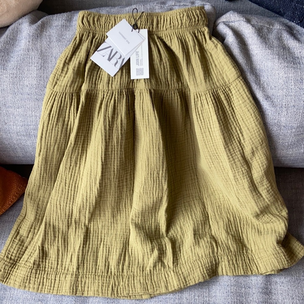 Zara Garment Dyed Skirt